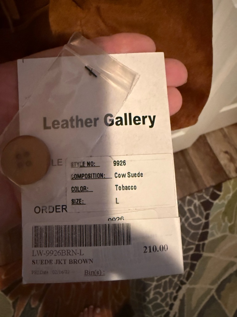 Leather Gallery Women's Suede Fringe Jacket in Chestnut - Picture 3 of 4